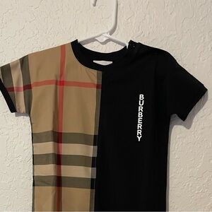 Burberry Black and Tan 18-Month One Piece—Never Worn